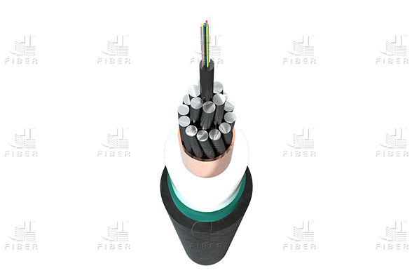 Cable de fibra óptica submarino no repetido