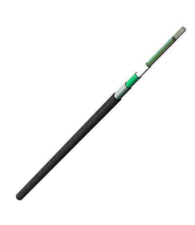 Micro cable soplado por aire de tubo suelto trenzado de tamaño inferior
