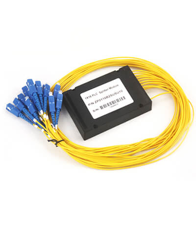 1xN 2xN PLC Fiber Optic Splitter in ABS Box
